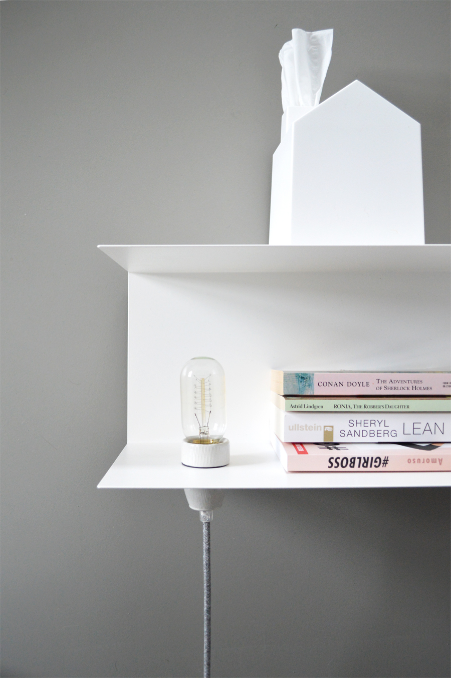 Diy nachttisch lampe mit dem schönsten textilkabel der welt