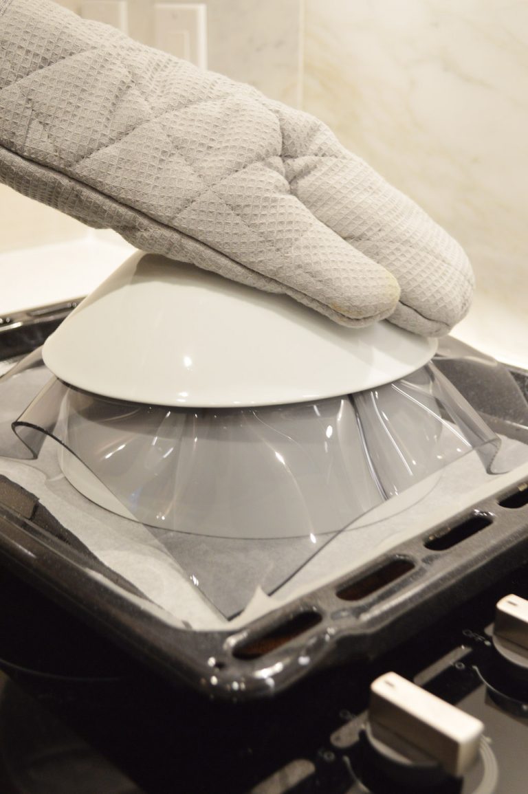 Plexiglas im Ofen formen - How to oven form acryclic glass - DIY Bowls